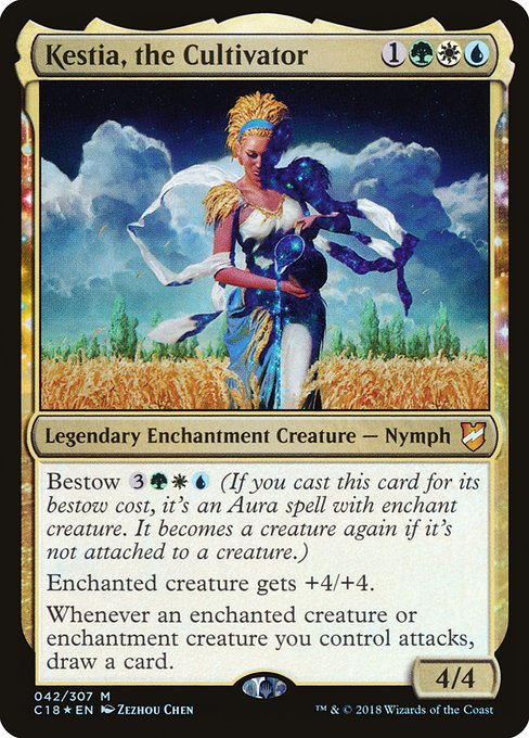 Magic the Gathering - Kestia, the Cultivator Foil - Commander 2018