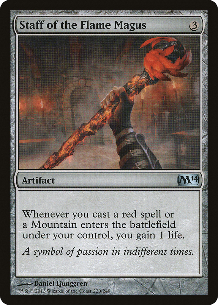 Magic: The Gathering - Staff of the Flame Magus - Magic 2014