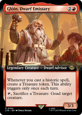 Magic: The Gathering - Glóin, Dwarf Emissary Foil - The Lord of the Rings: Tales of Middle-earth