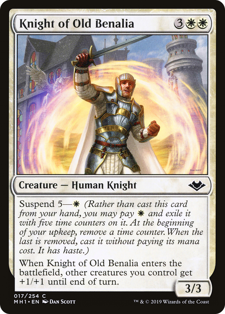 Magic: The Gathering - Knight of Old Benalia Foil - Modern Horizons