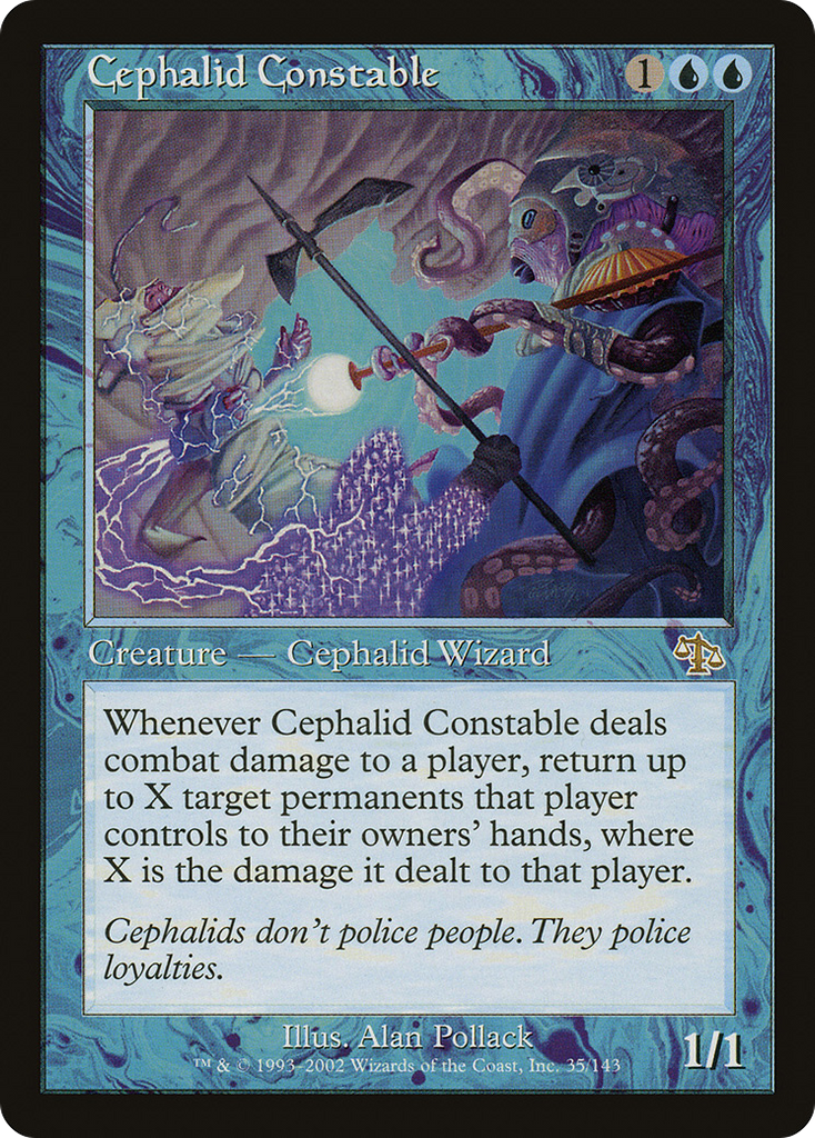 Magic: The Gathering - Cephalid Constable - Judgment