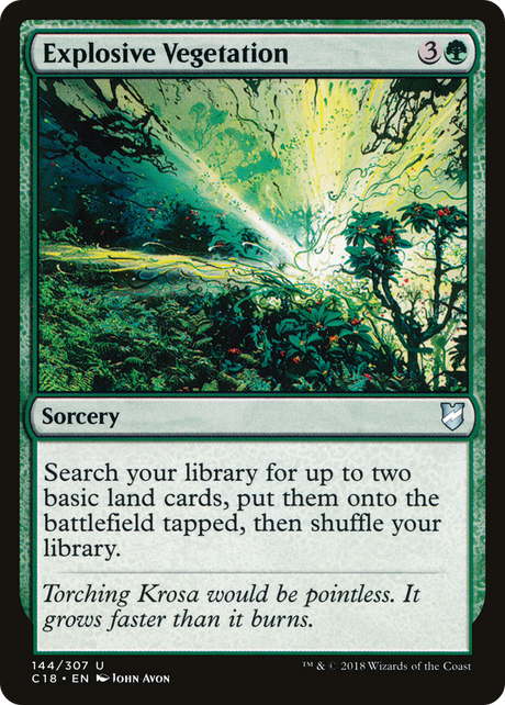 Magic: The Gathering - Explosive Vegetation - Commander 2018
