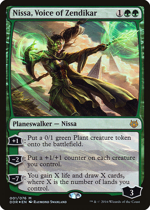 Magic the Gathering - Nissa, Voice of Zendikar Foil - Duel Decks: Nissa vs. Ob Nixilis