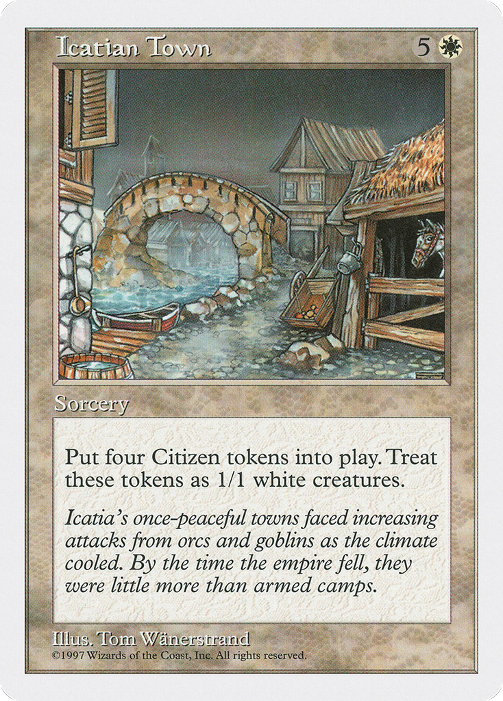Magic: The Gathering - Icatian Town - Fifth Edition