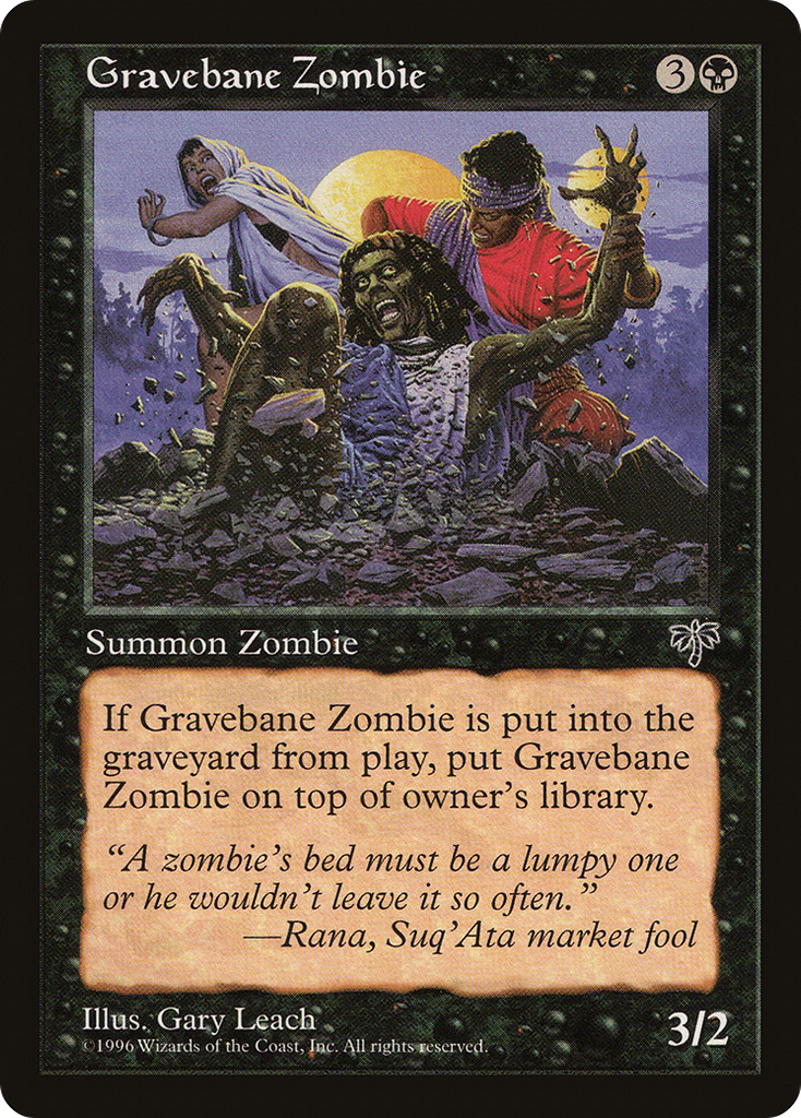 Magic: The Gathering - Gravebane Zombie - Mirage