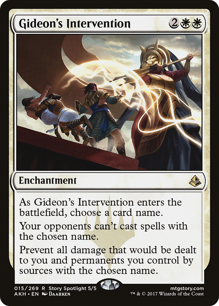 Magic: The Gathering - Gideon's Intervention - Amonkhet