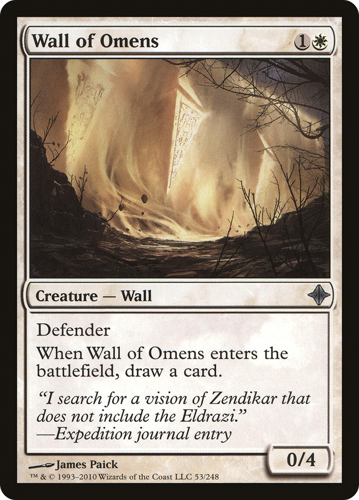 Magic: The Gathering - Wall of Omens - Rise of the Eldrazi