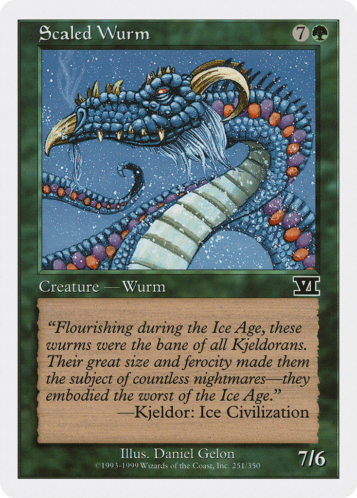 Magic: The Gathering - Scaled Wurm - Classic Sixth Edition