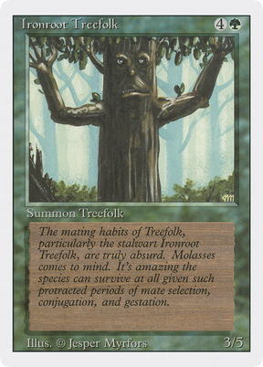 Magic: The Gathering - Ironroot Treefolk - Revised Edition