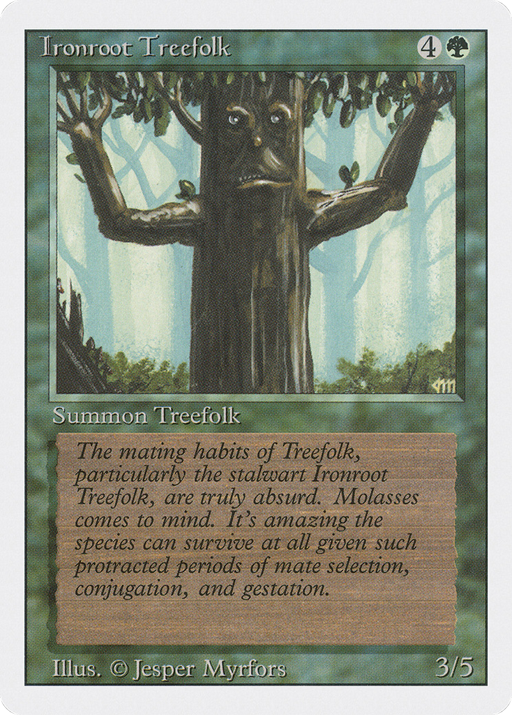 Magic: The Gathering - Ironroot Treefolk - Revised Edition