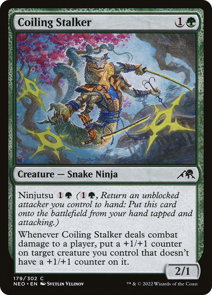 Magic: The Gathering - Coiling Stalker - Kamigawa: Neon Dynasty