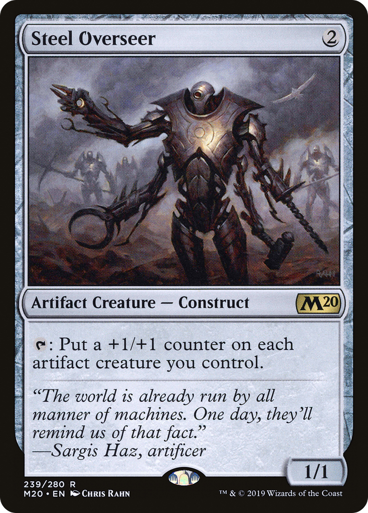 Magic: The Gathering - Steel Overseer Foil - Core Set 2020