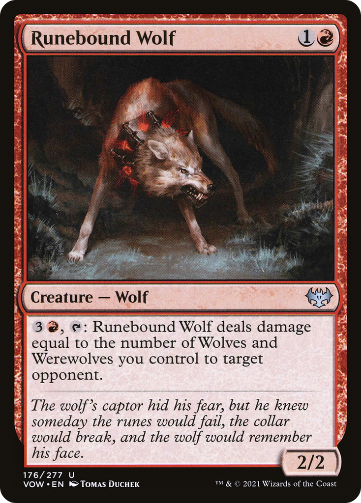 Magic: The Gathering - Runebound Wolf - Innistrad: Crimson Vow