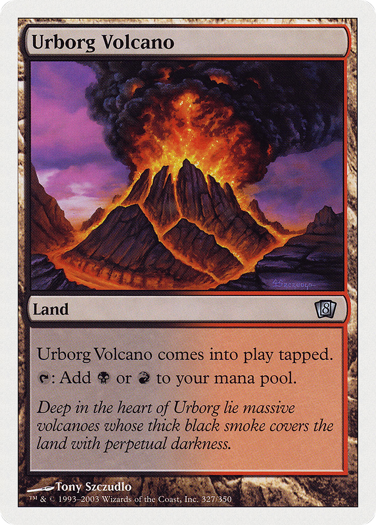 Magic: The Gathering - Urborg Volcano - Eighth Edition