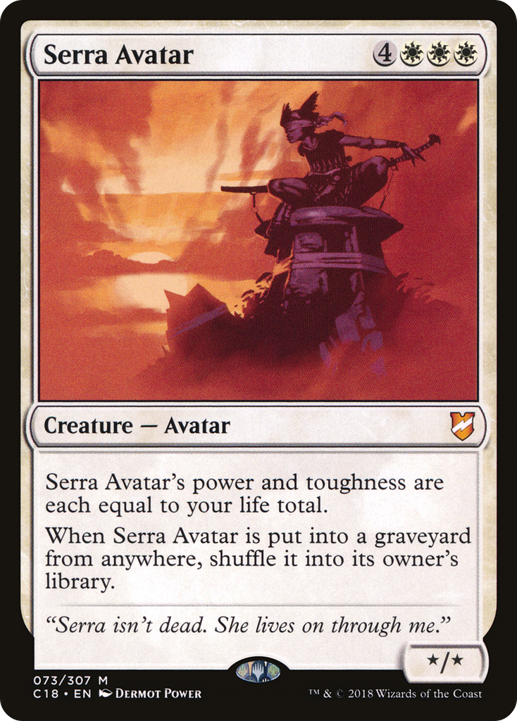 Magic: The Gathering - Serra Avatar - Commander 2018