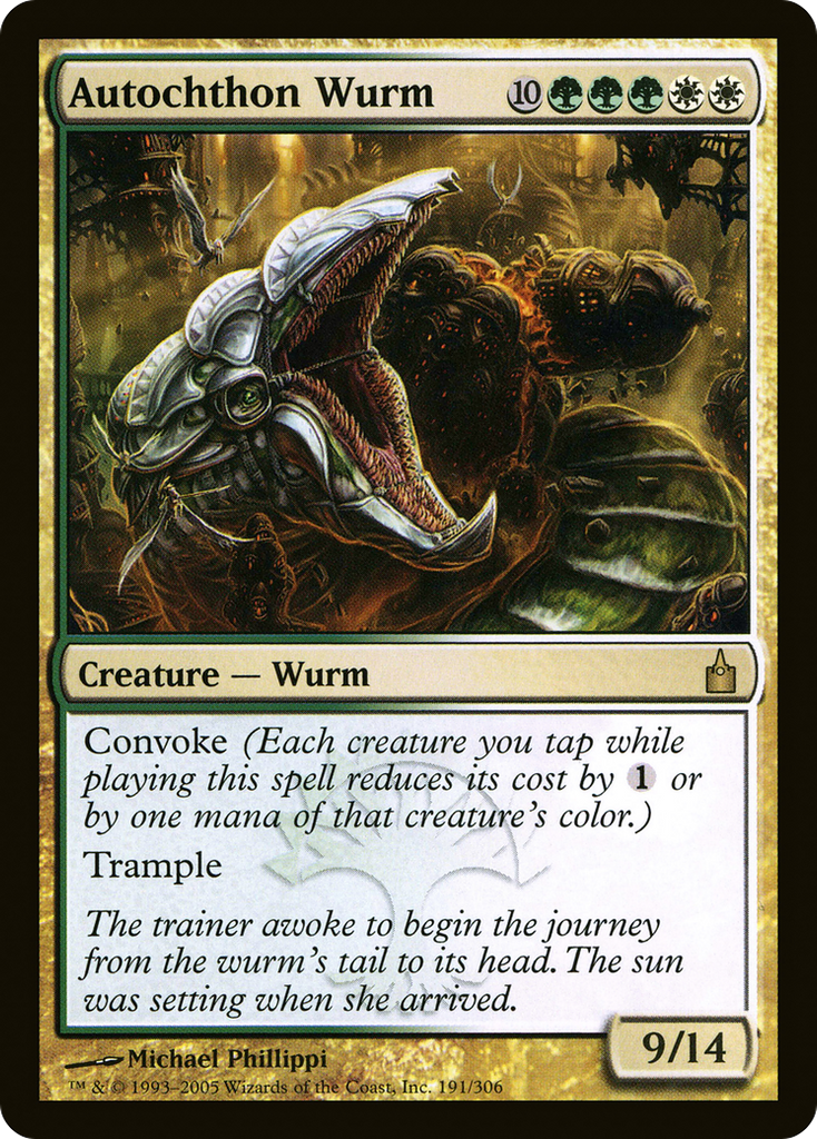 Magic: The Gathering - Autochthon Wurm - Ravnica: City of Guilds