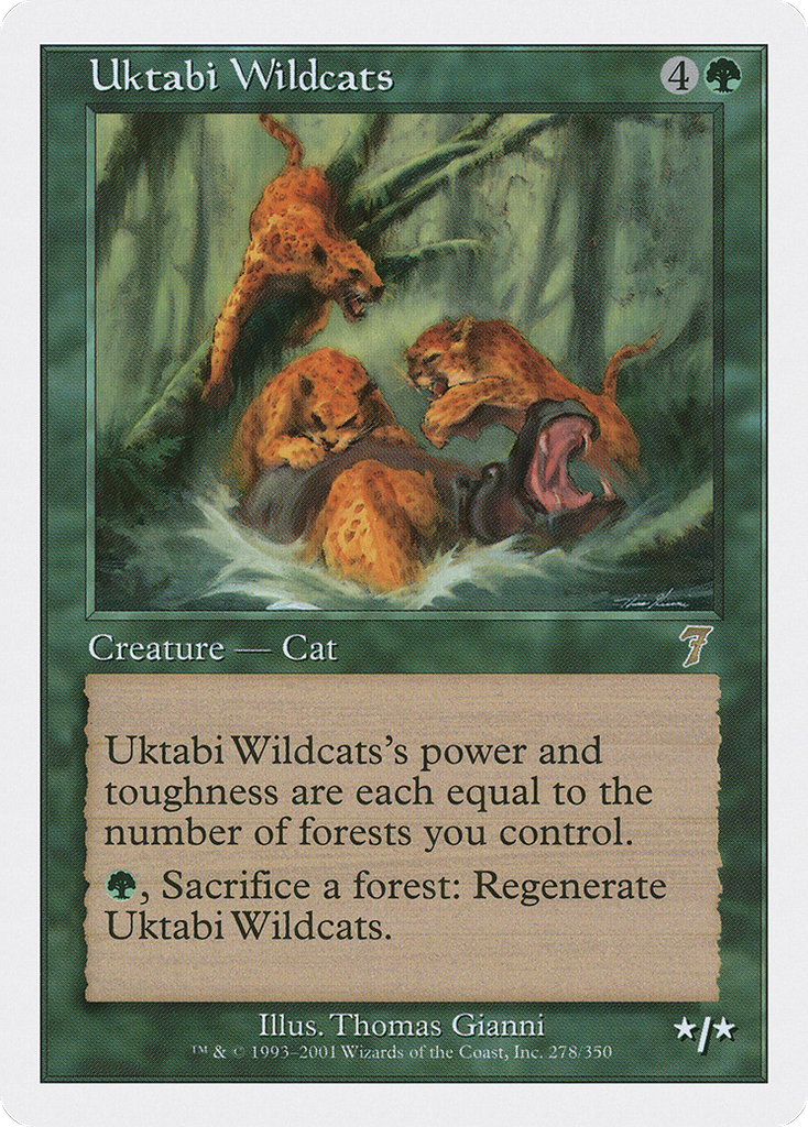 Magic: The Gathering - Uktabi Wildcats - Seventh Edition