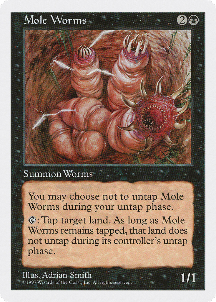 Magic: The Gathering - Mole Worms - Fifth Edition