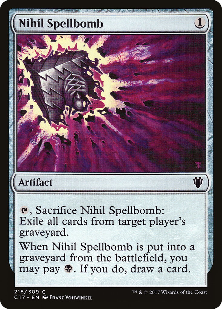 Magic: The Gathering - Nihil Spellbomb - Commander 2017