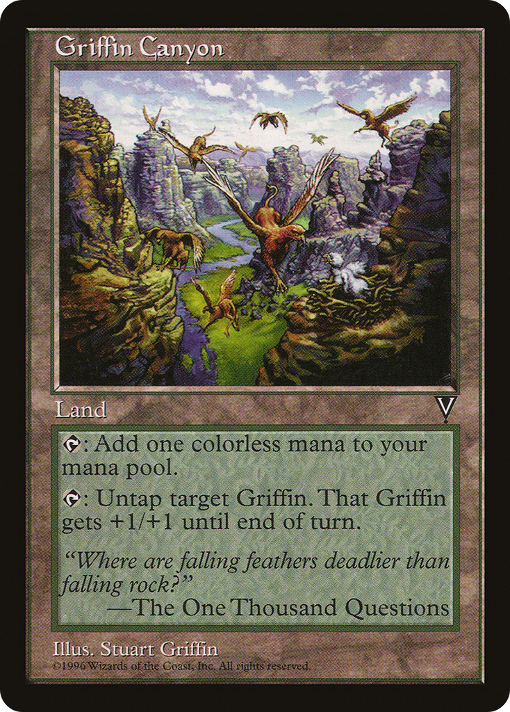 Magic: The Gathering - Griffin Canyon - Visions