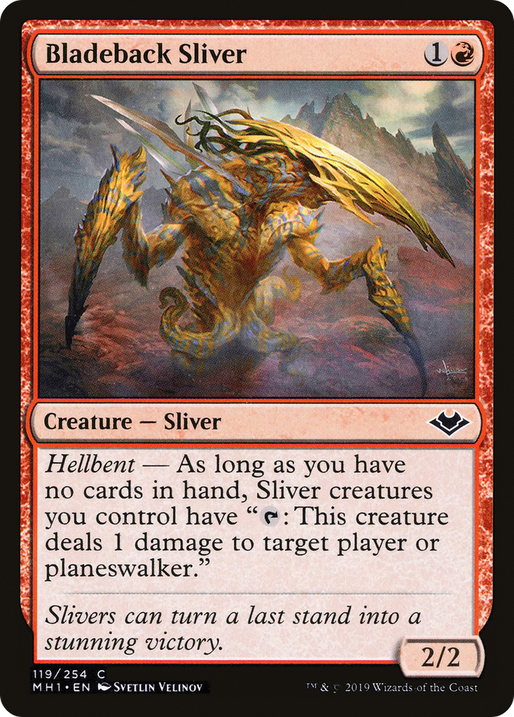 Magic: The Gathering - Bladeback Sliver Foil - Modern Horizons