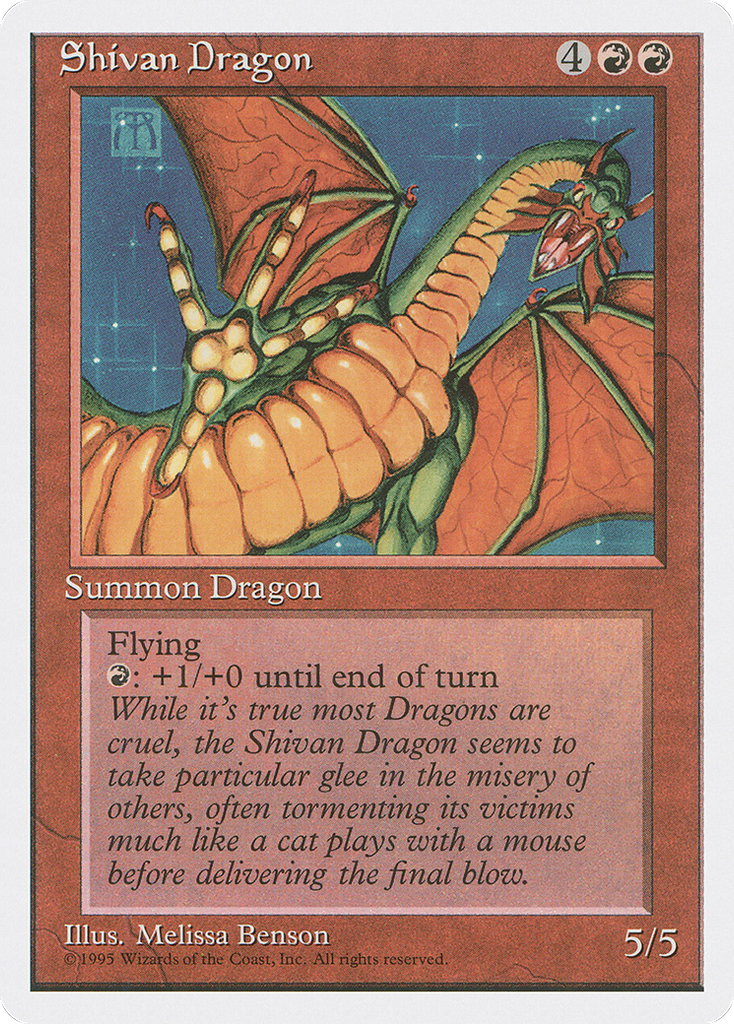 Magic: The Gathering - Shivan Dragon - Fourth Edition