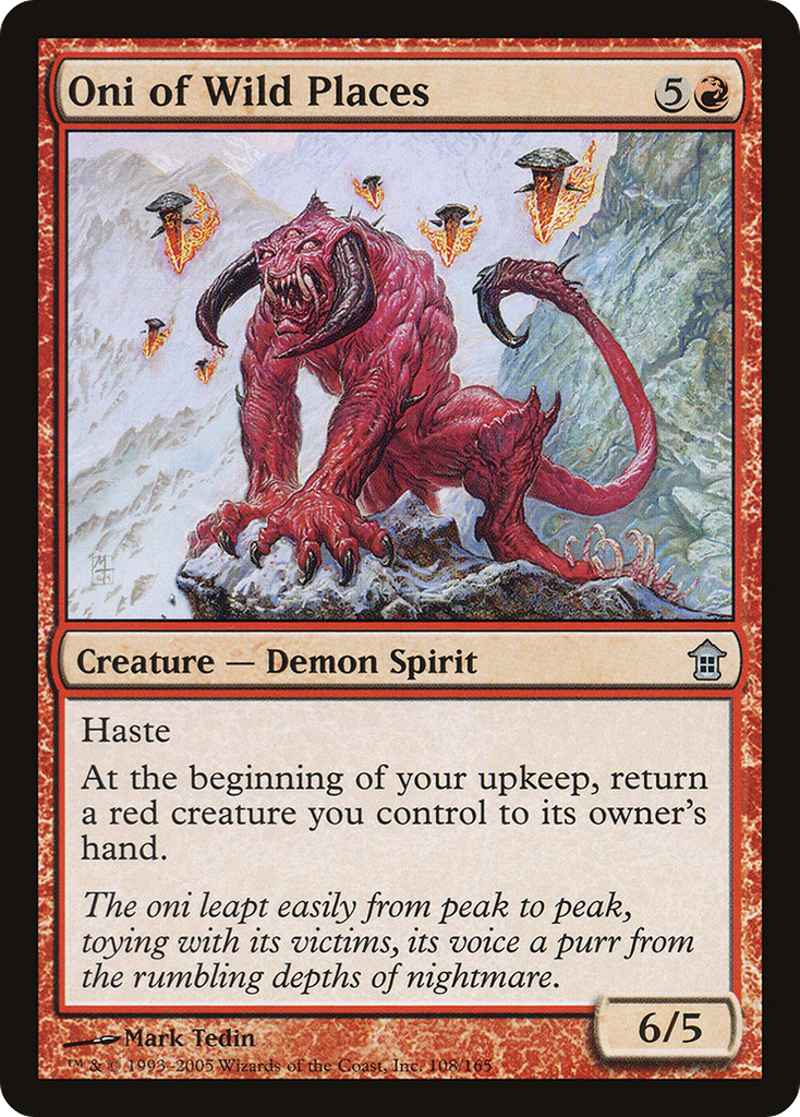 Magic: The Gathering - Oni of Wild Places - Saviors of Kamigawa