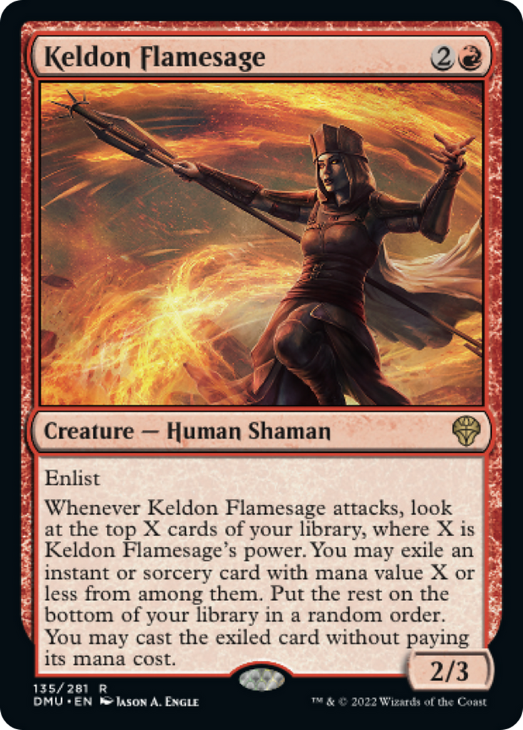 Magic: The Gathering - Keldon Flamesage Foil - Dominaria United