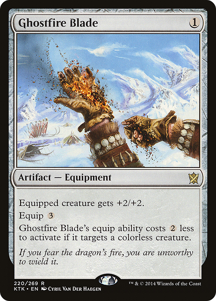 Magic: The Gathering - Ghostfire Blade - Khans of Tarkir