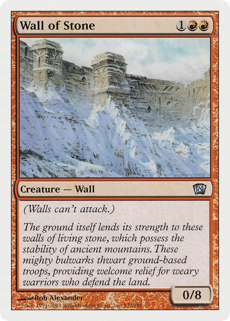 Magic: The Gathering - Wall of Stone - Eighth Edition