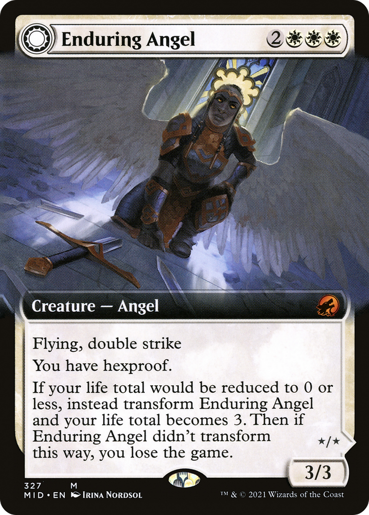 Magic: The Gathering - Enduring Angel // Angelic Enforcer Foil - Innistrad: Midnight Hunt