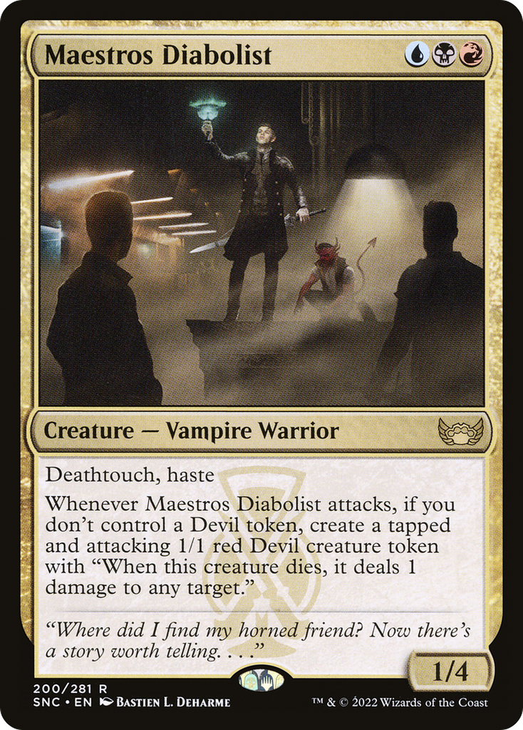 Magic: The Gathering - Maestros Diabolist Foil - Streets of New Capenna