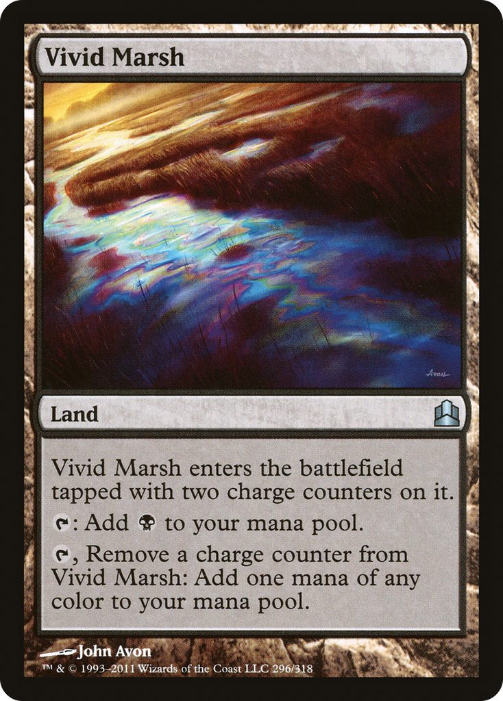 Magic: The Gathering - Vivid Marsh - Commander 2011