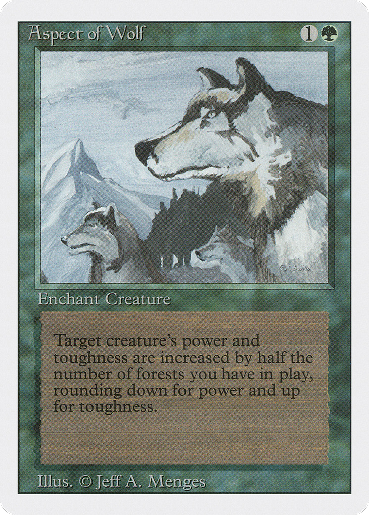 Magic: The Gathering - Aspect of Wolf - Revised Edition