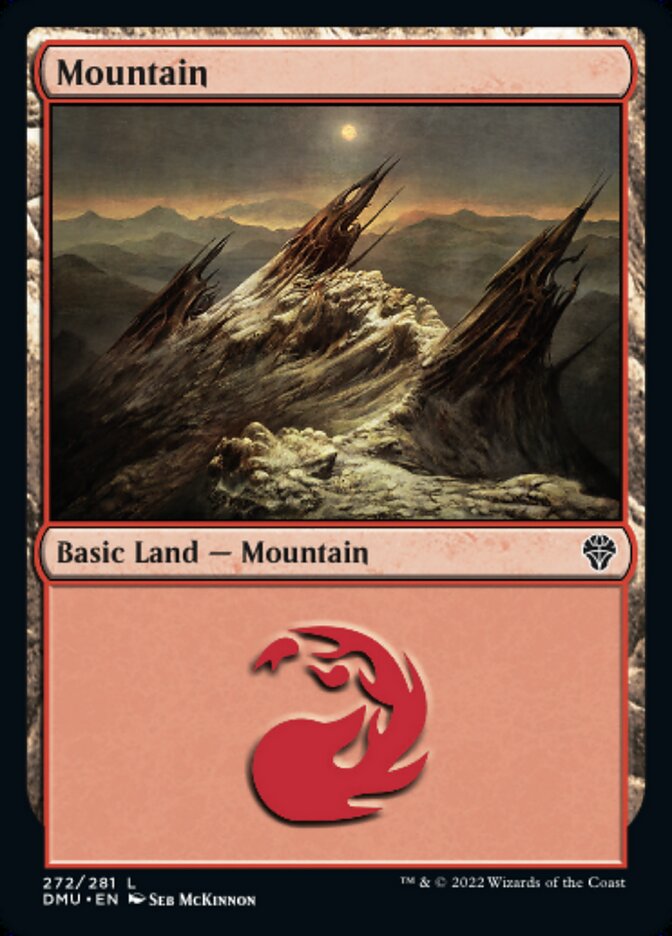 Magic the Gathering - Mountain #272 Foil - Dominaria United