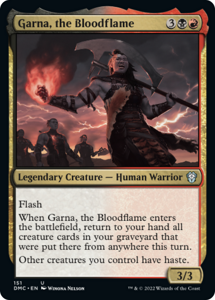 Magic: The Gathering - Garna, the Bloodflame - Dominaria United Commander