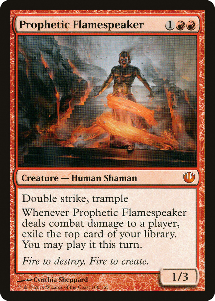 Magic: The Gathering - Prophetic Flamespeaker - Journey into Nyx