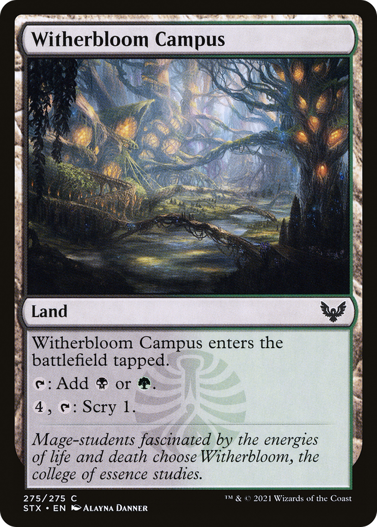 Magic: The Gathering - Witherbloom Campus Foil - Strixhaven: School of Mages