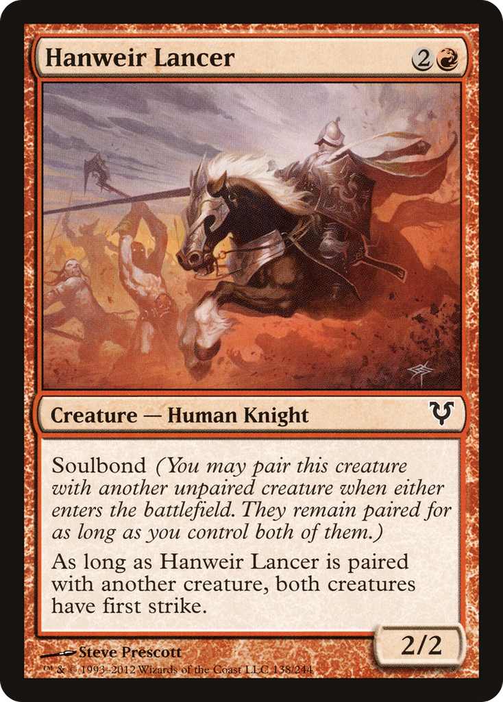 Magic: The Gathering - Hanweir Lancer - Avacyn Restored