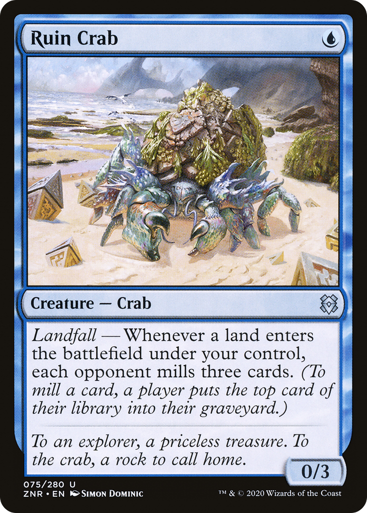 Magic: The Gathering - Ruin Crab Foil - Zendikar Rising