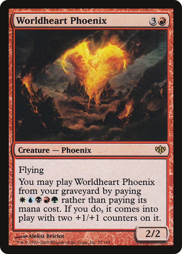 Magic: The Gathering - Worldheart Phoenix - Conflux
