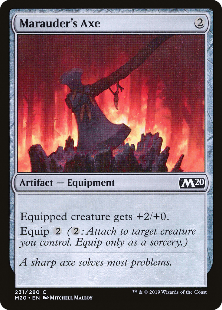 Magic: The Gathering - Marauder's Axe Foil - Core Set 2020