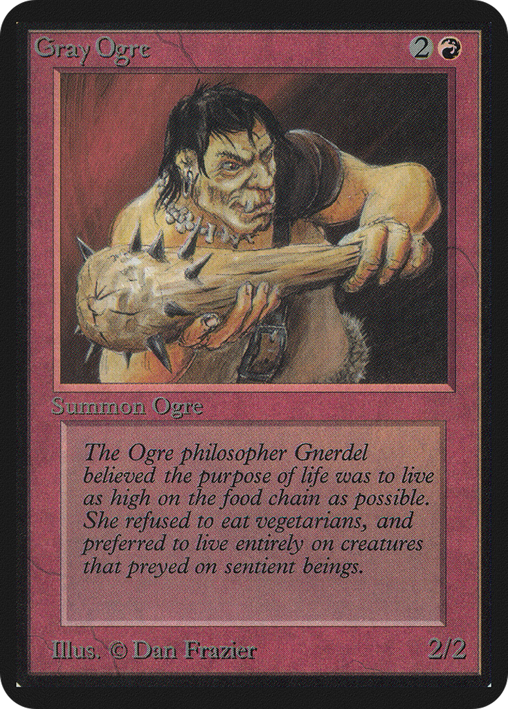 Magic: The Gathering - Gray Ogre - Limited Edition Alpha