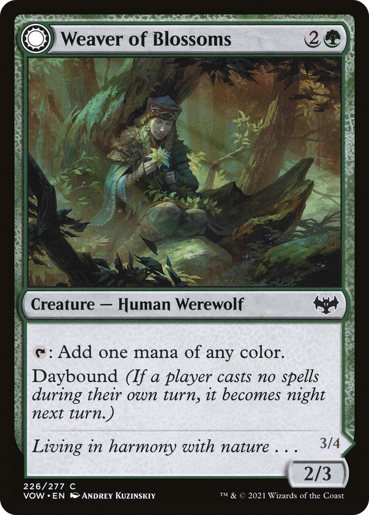 Magic: The Gathering - Weaver of Blossoms // Blossom-Clad Werewolf - Innistrad: Crimson Vow