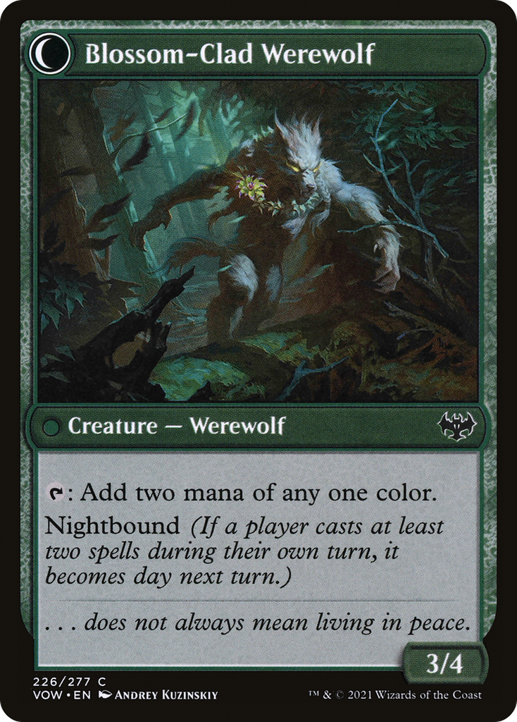 Magic: The Gathering - Weaver of Blossoms // Blossom-Clad Werewolf - Innistrad: Crimson Vow