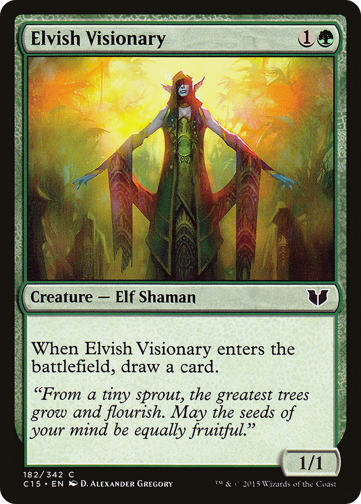 Magic: The Gathering - Elvish Visionary - Commander 2015