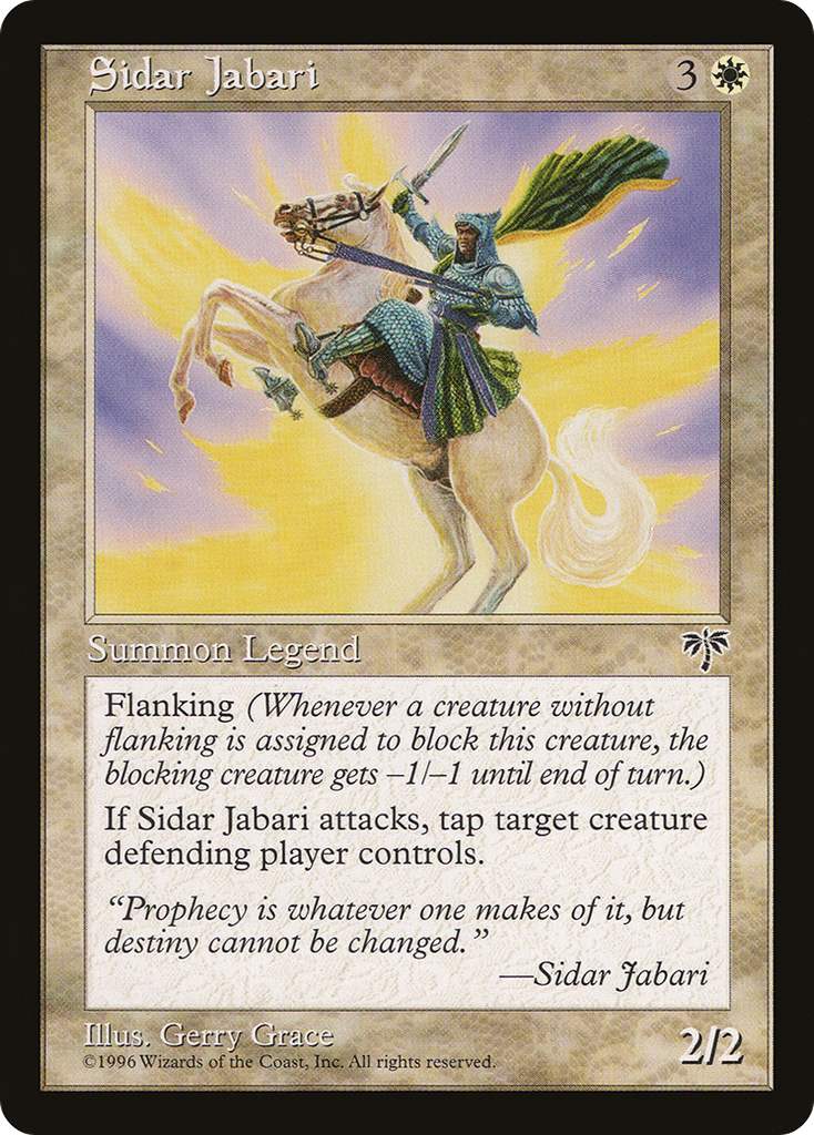Magic: The Gathering - Sidar Jabari - Mirage