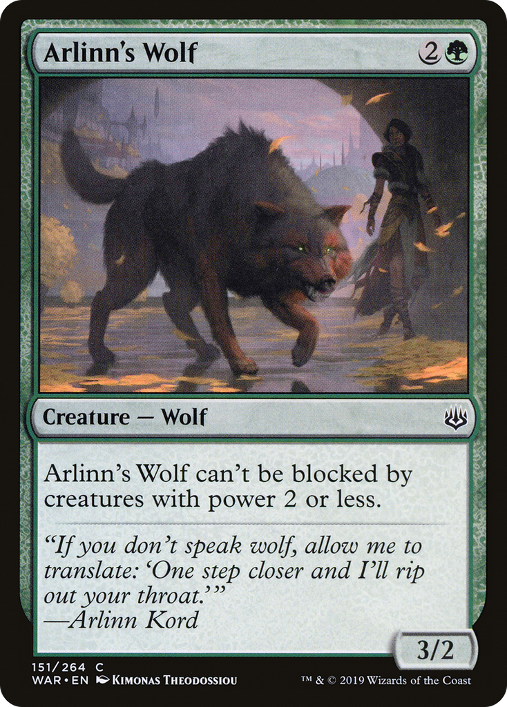 Magic: The Gathering - Arlinn's Wolf - War of the Spark