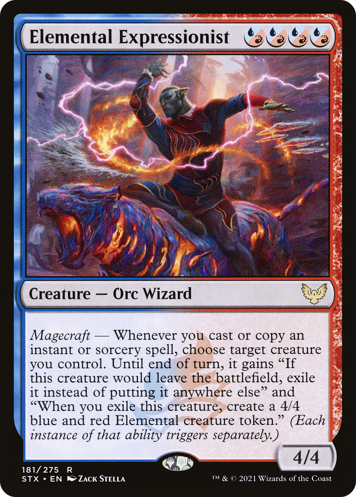 Magic: The Gathering - Elemental Expressionist Foil - Strixhaven: School of Mages