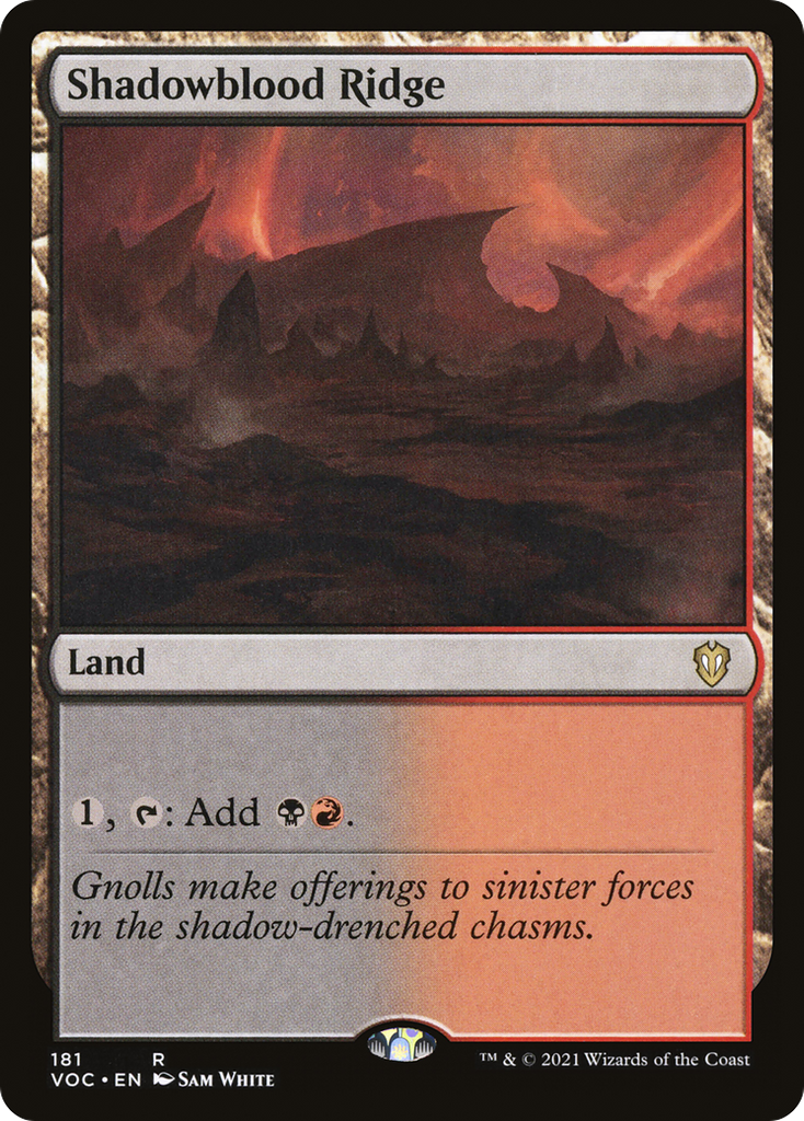 Magic: The Gathering - Shadowblood Ridge - Crimson Vow Commander